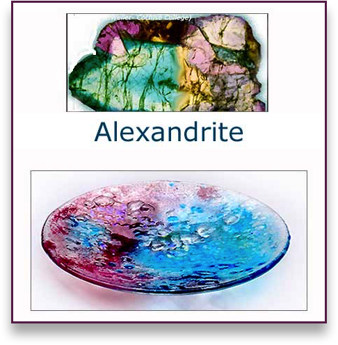 Alexandrite Glass Art Bowl - Judith Menges