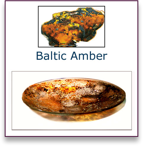 Baltic Amber Glass Art Bowl - Judith Menges