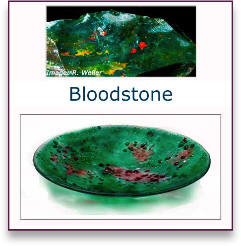 Bloodstone Glass Art Bowl - Judith Menges
