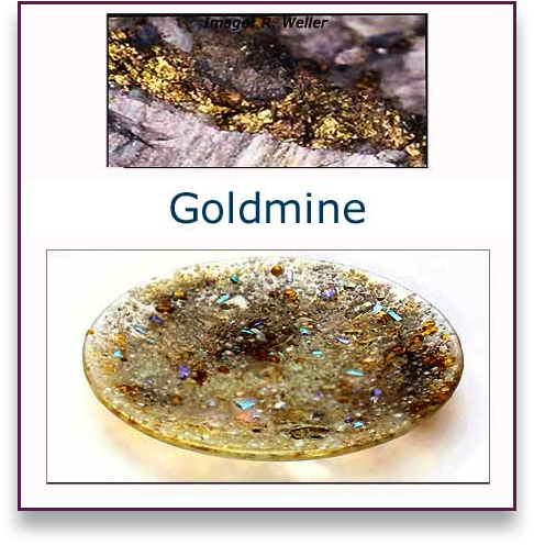 Goldmine Glass Art Bowl - Judith Menges