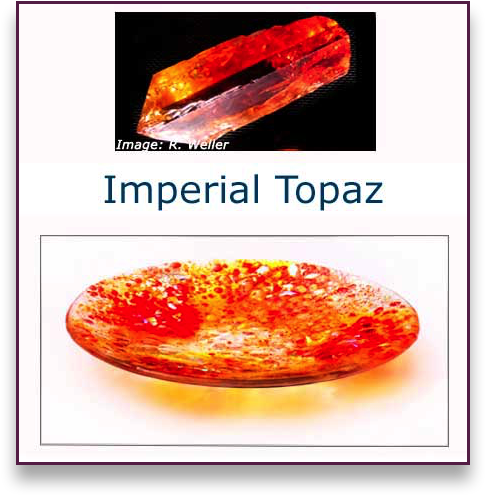 Imperial Topaz Glass Art Bowl - Judith Menges
