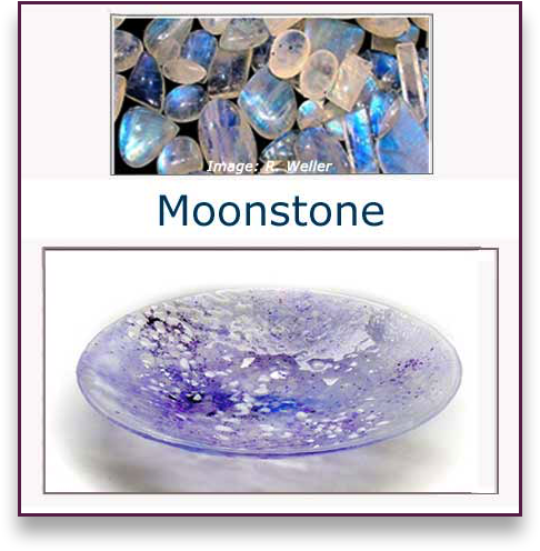Moonstone Glass Art Bowl - Judith Menges
