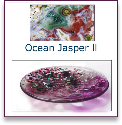 Ocean Jasper II glass bowl - Judith Menges