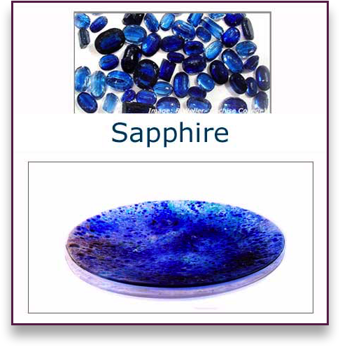 Sapphire Glass Art Bowl - Judith Menges