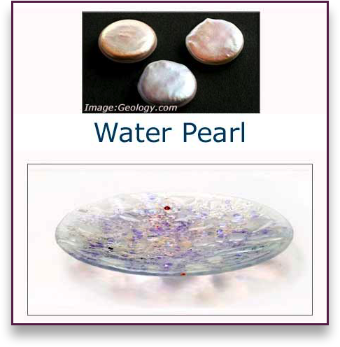 Water Pearl Glass Art Bowl - Judith Menges