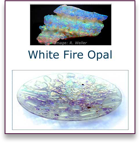 White Fire Glass Art Bowl - Judith Menges