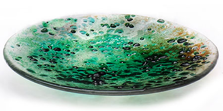 Peridot Glass Art Bowl - Judith Menges