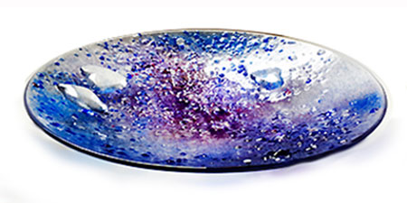 Tanzanite Glass Art Bowl - Judith Menges
